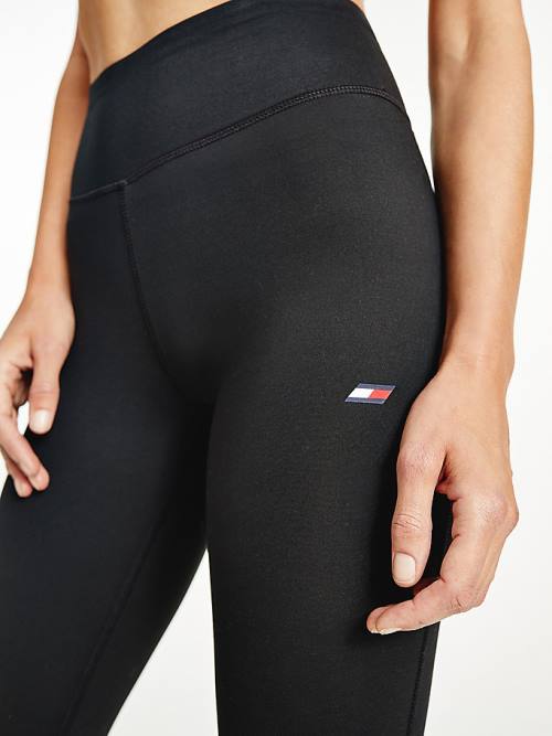 Tommy Hilfiger Sport Full Length Graphic Ženske Pajkice Črna | TH986LBD