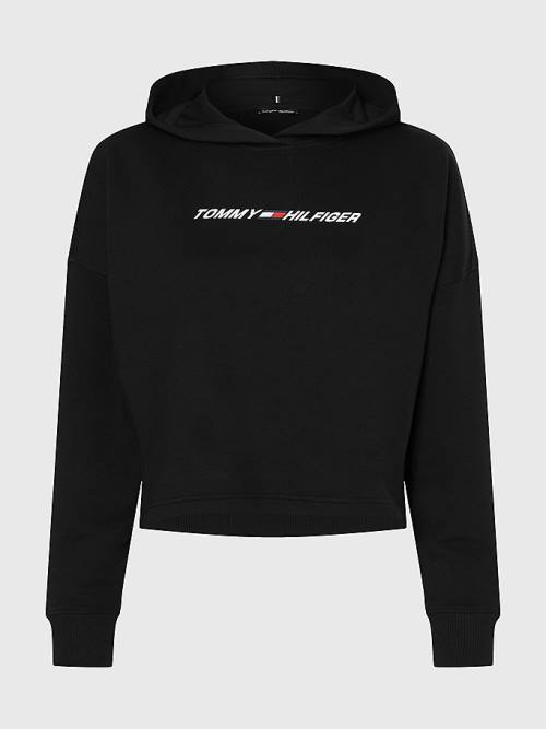 Tommy Hilfiger Sport Graphic Ženske Pulover s kapuco Črna | TH871BRK