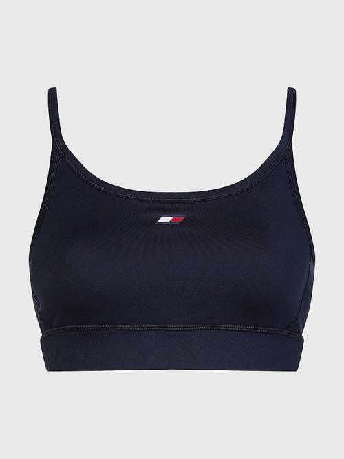 Tommy Hilfiger Sport Low Support Bra Ženske Spodnje Perilo Modra | TH670RTC