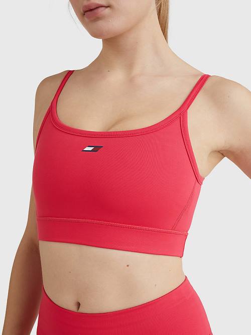 Tommy Hilfiger Sport Low Support Bra Ženske Spodnje Perilo Roza | TH901RLH