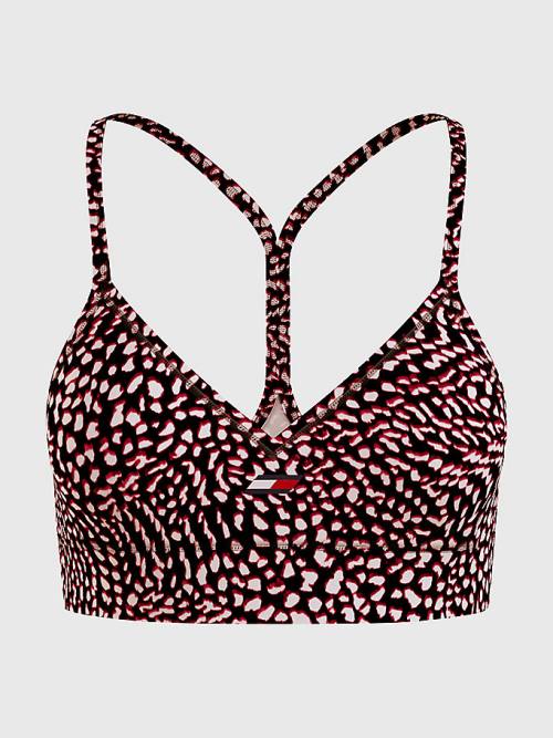 Tommy Hilfiger Sport Low Support Printed Racerback Bra Ženske Spodnje Perilo Vijolična | TH260RSH