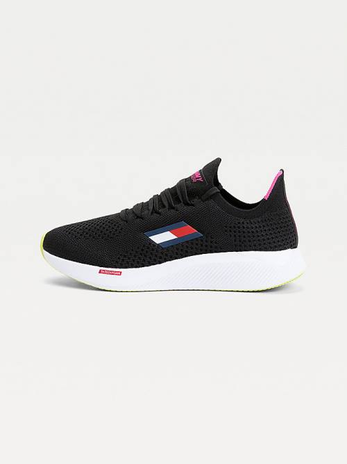 Tommy Hilfiger Sport Performance Knitted Elite Ženske Superge Črna | TH381TLB