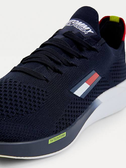 Tommy Hilfiger Sport Performance Knitted Moški Superge Modra | TH438ZWF