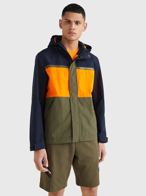 Tommy Hilfiger Sport Performance Water Repellent Moški Jakne Modra | TH836IMV