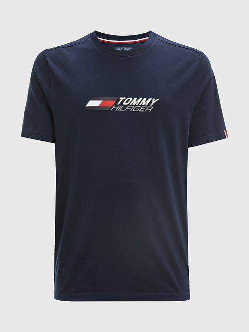 Tommy Hilfiger Sport TH Cool Essential Moški Majice Modra | TH123RKE