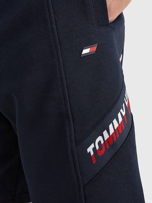 Tommy Hilfiger Sport TH Cool Organic Cotton Moški Kratke Hlače Modra | TH235PWV