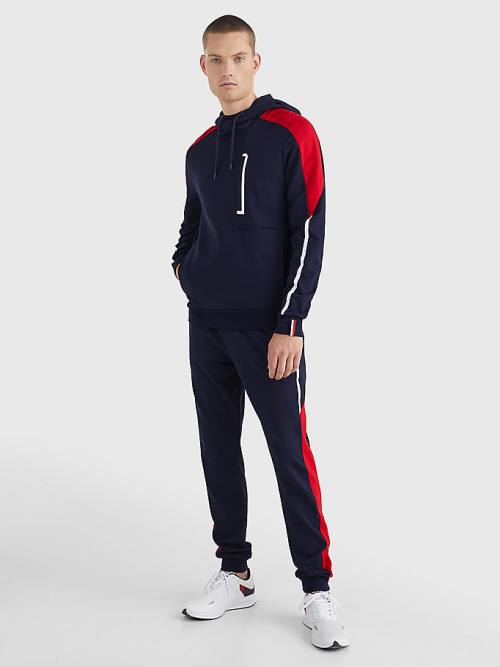 Tommy Hilfiger Sport TH Cool Regular Fit Moški Pulover s kapuco Modra | TH829YXR