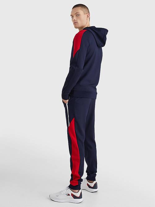 Tommy Hilfiger Sport TH Cool Regular Fit Moški Pulover s kapuco Modra | TH829YXR