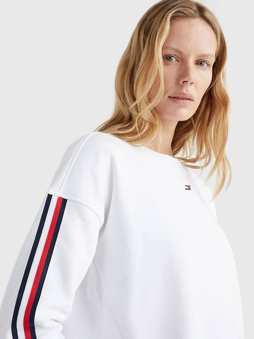 Tommy Hilfiger Sport TH Cool Relaxed Fit Ženske Pulover Bela | TH013GQN