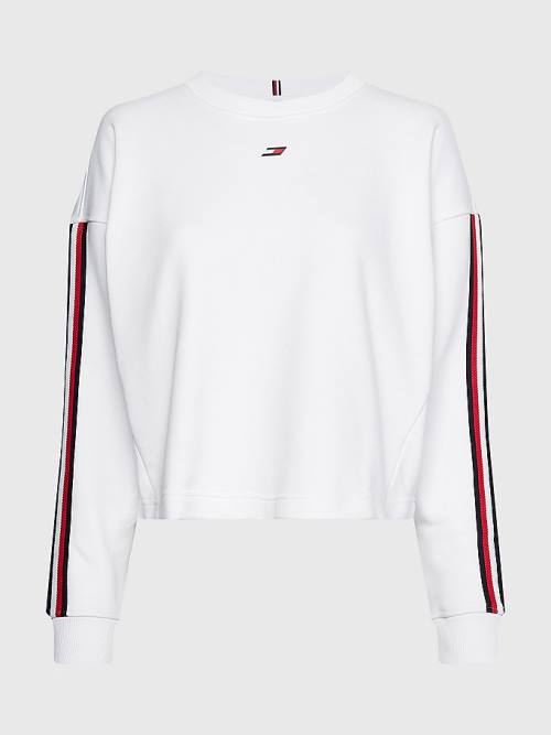 Tommy Hilfiger Sport TH Cool Relaxed Fit Ženske Pulover Bela | TH013GQN