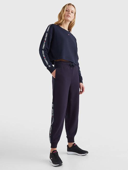 Tommy Hilfiger Sport TH Cool Relaxed Fit Joggers Ženske Hlače Modra | TH436DQG