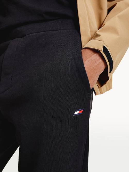 Tommy Hilfiger Sport Terry Joggers Moški Hlače Črna | TH321CXB