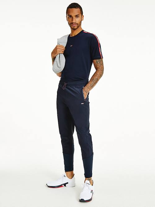 Tommy Hilfiger Sport Training Joggers Moški Hlače Modra | TH792PUF