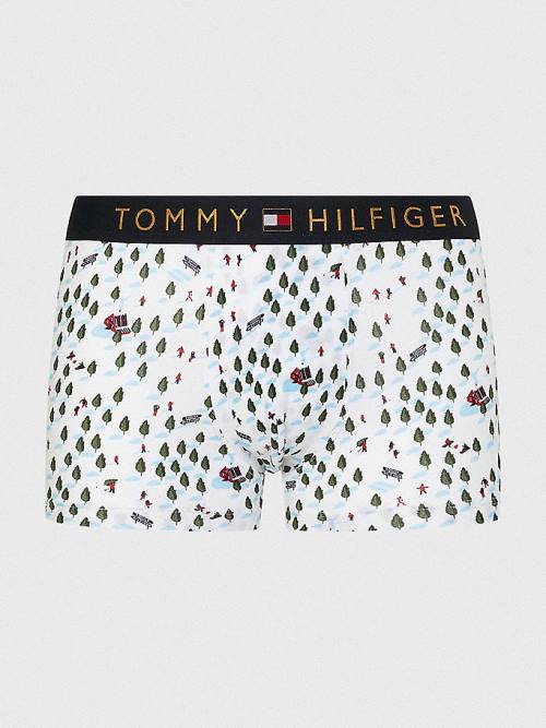 Tommy Hilfiger Stretch Cotton Trunks And Socks Set Moški Spodnje Perilo Rjav | TH045DCT