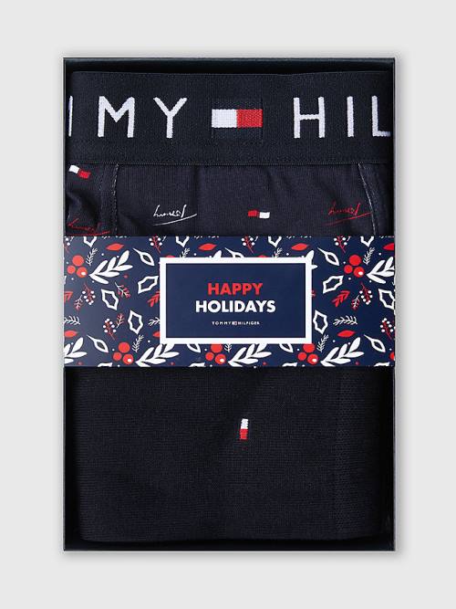 Tommy Hilfiger Stretch Cotton Trunks And Socks Set Moški Spodnje Perilo Rjav | TH569XTW