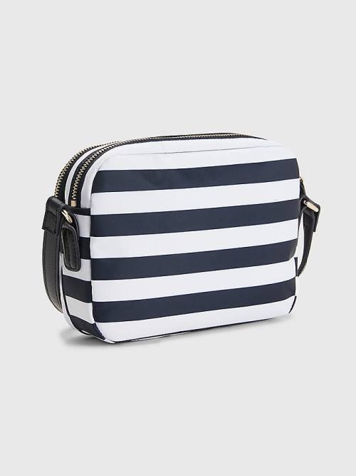 Tommy Hilfiger Stripe Crossover Ženske Torbice Modra | TH247XMA