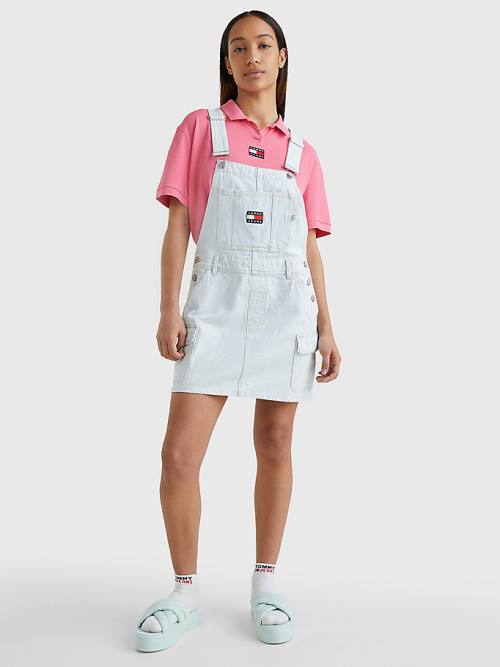 Tommy Hilfiger Surplus Denim Dungaree Ženske Obleke Denim | TH027DNX