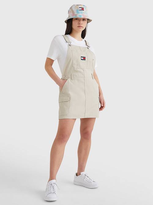 Tommy Hilfiger Surplus Dungaree Ženske Obleke Bež | TH312WCD