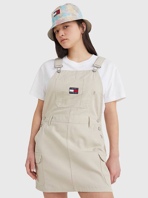 Tommy Hilfiger Surplus Dungaree Ženske Obleke Bež | TH312WCD