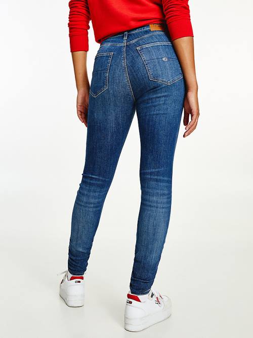 Tommy Hilfiger Sylvia High Rise Skinny Faded Ženske Kavbojke Denim | TH137LIJ