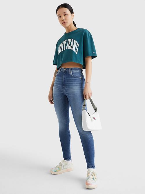 Tommy Hilfiger Sylvia High Rise Super Skinny Ženske Kavbojke Denim | TH253URP