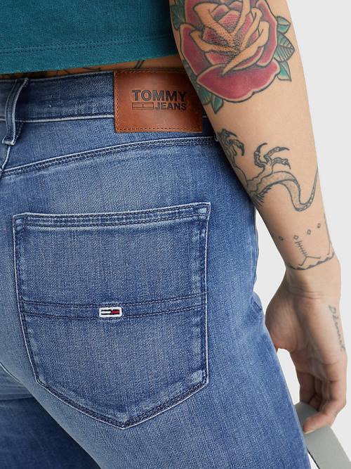 Tommy Hilfiger Sylvia High Rise Super Skinny Ženske Kavbojke Denim | TH253URP