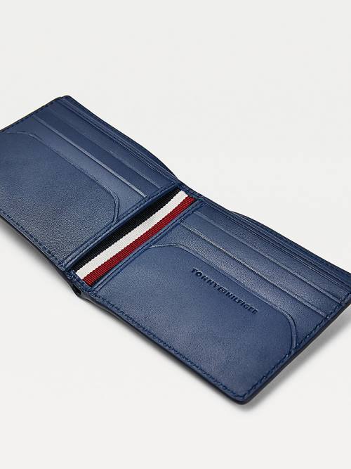 Tommy Hilfiger TH Business Monogram Small Card Moški Denarnice Modra | TH302NLY