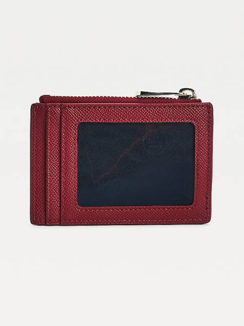 Tommy Hilfiger TH Club Horsebit Credit Card Holder Ženske Denarnice Rdeča | TH123ASB