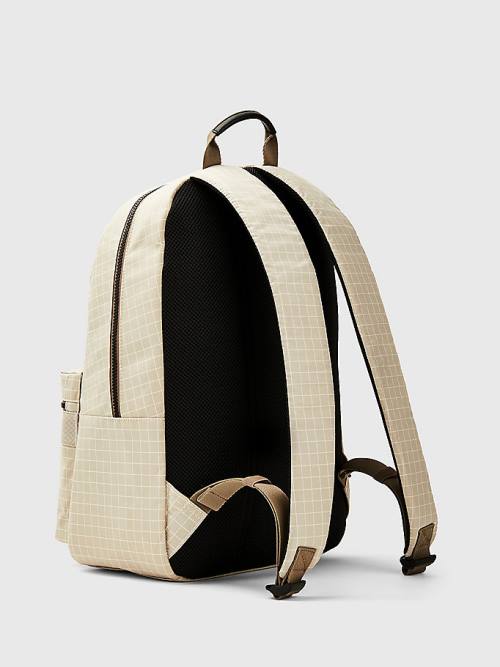 Tommy Hilfiger TH Established Backpack Moški Torbice Bež | TH246IXF