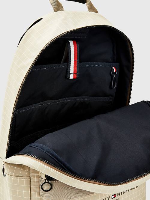 Tommy Hilfiger TH Established Backpack Moški Torbice Bež | TH246IXF