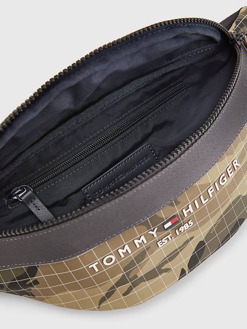 Tommy Hilfiger TH Established Camouflage Crossbody Moški Torbice Zelena | TH579PWT