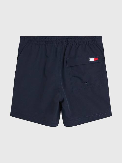 Tommy Hilfiger TH Established Drawstring Mid Length Shorts Fantje Kopalke Modra | TH908FHV