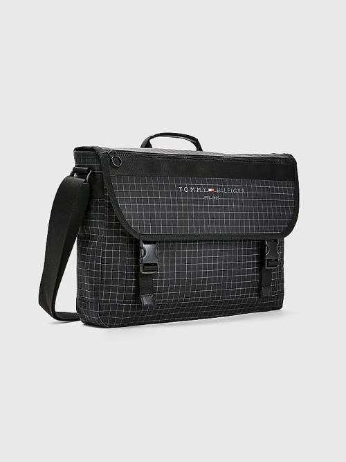 Tommy Hilfiger TH Established Messenger Moški Torbice Črna | TH736OFK