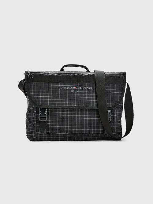 Tommy Hilfiger TH Established Messenger Moški Torbice Črna | TH736OFK