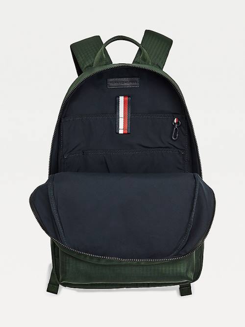 Tommy Hilfiger TH Established Recycled Polyester Backpack Moški Torbice Zelena | TH298EHJ