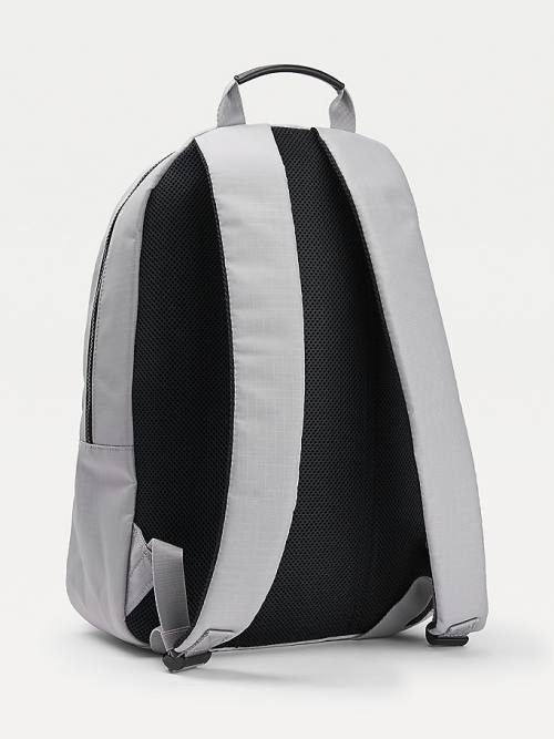 Tommy Hilfiger TH Established Recycled Polyester Backpack Moški Torbice Siva | TH382LJU