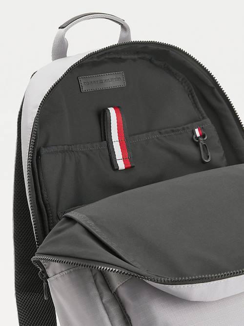 Tommy Hilfiger TH Established Recycled Polyester Backpack Moški Torbice Siva | TH382LJU