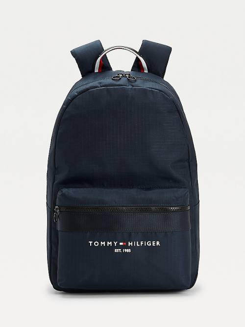 Tommy Hilfiger TH Established Recycled Polyester Backpack Moški Torbice Modra | TH548NFX