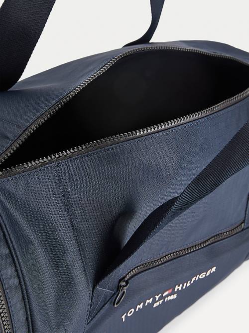 Tommy Hilfiger TH Established Recycled Polyester Duffle Moški Torbice Modra | TH803XLQ