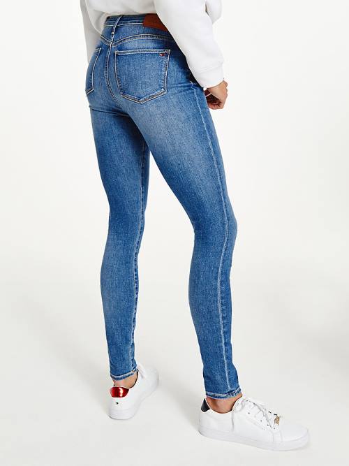 Tommy Hilfiger TH Flex Como Mid Rise Skinny Faded Ženske Kavbojke Denim | TH508SZA