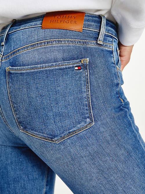 Tommy Hilfiger TH Flex Como Mid Rise Skinny Faded Ženske Kavbojke Denim | TH508SZA