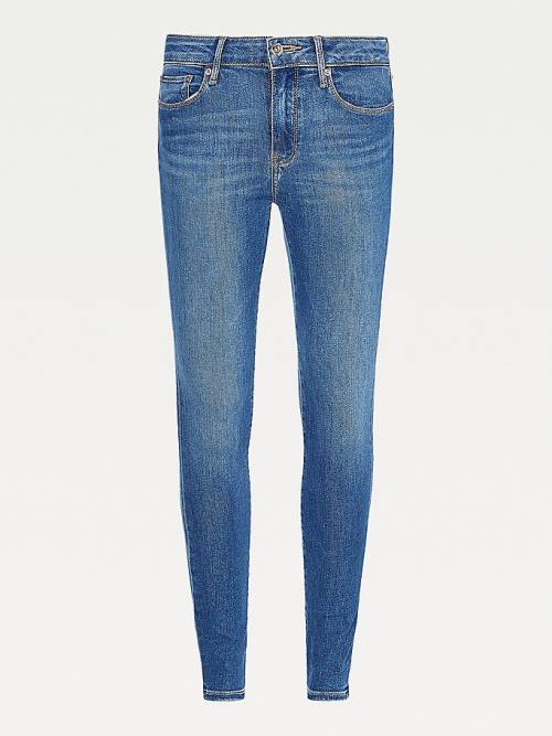 Tommy Hilfiger TH Flex Como Mid Rise Skinny Faded Ženske Kavbojke Denim | TH508SZA