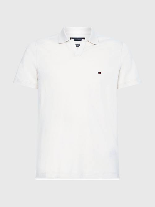 Tommy Hilfiger TH Flex Slim Fit Moški Polo Majica Bež | TH278UFZ