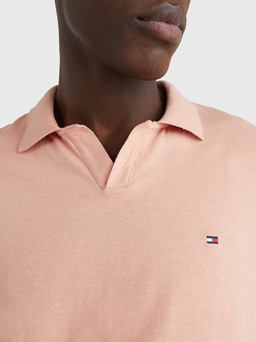 Tommy Hilfiger TH Flex Slim Fit Moški Polo Majica Oranžna | TH786PNT