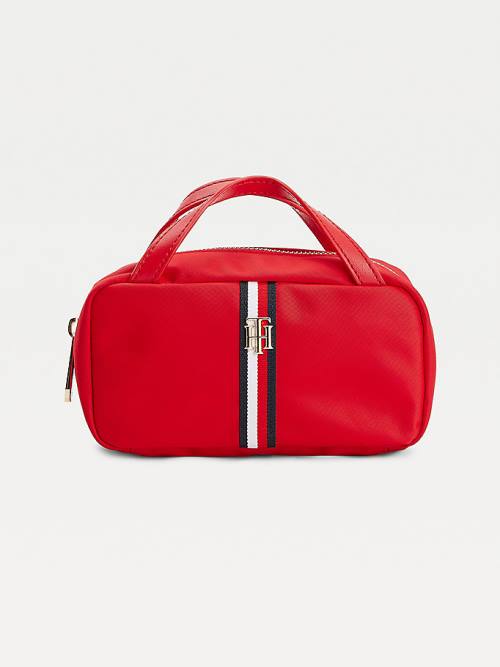 Tommy Hilfiger TH Interlock Makeup Case Ženske Torbice Rdeča | TH590ZKW