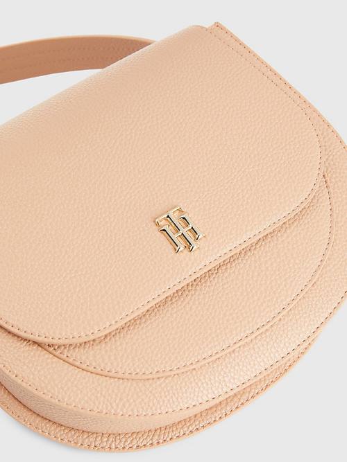 Tommy Hilfiger TH Interlock Saddle Ženske Torbice Bež | TH750YNJ