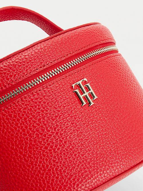 Tommy Hilfiger TH Interlock Vanity Case Ženske Torbice Rdeča | TH153PNS