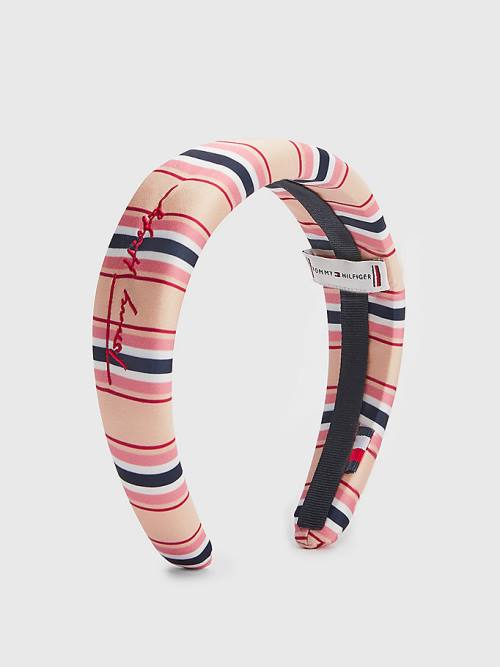 Tommy Hilfiger TH Modern Iconic Signature Headband Ženske Kapa Roza | TH304JAN