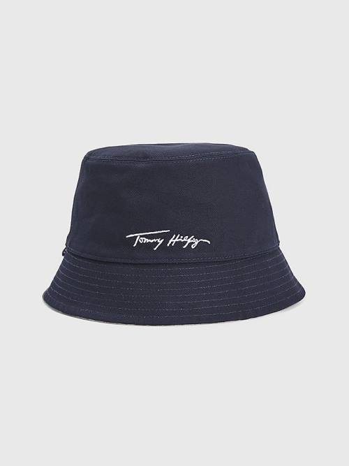 Tommy Hilfiger TH Modern Reversible Bucket Moški Kapa Modra | TH419DBR