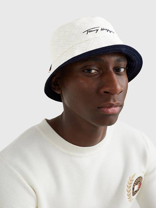 Tommy Hilfiger TH Modern Reversible Bucket Moški Kapa Modra | TH419DBR